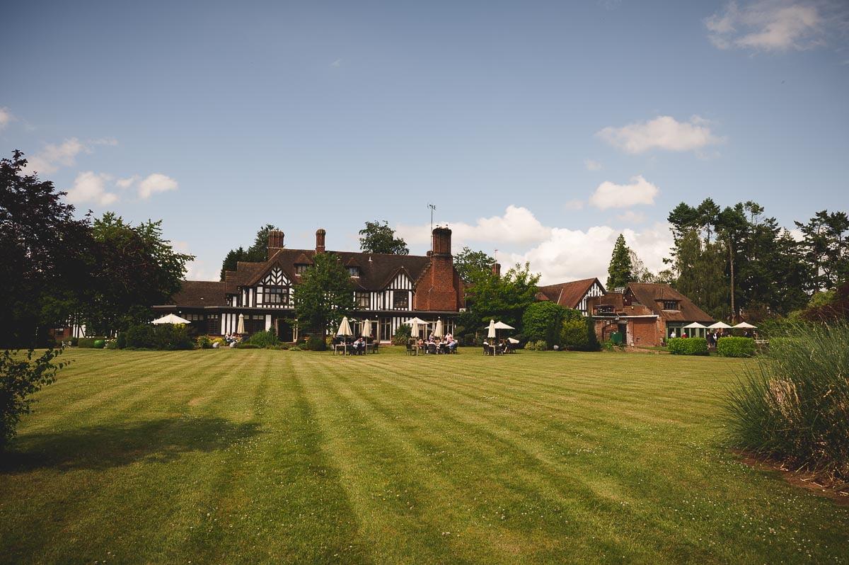 Hogarth's Stone Manor, looking across the lawn